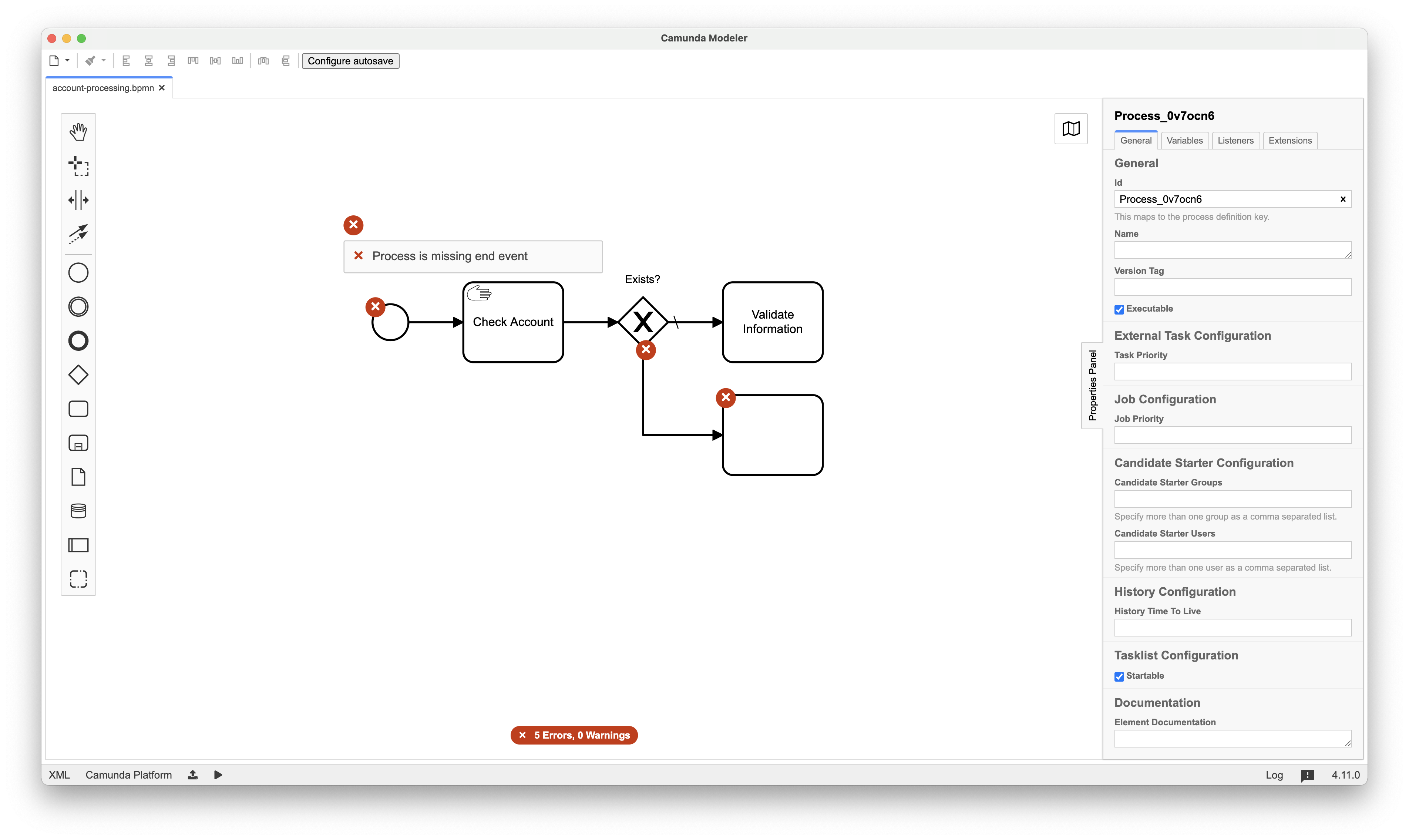 Camunda Modeler Plugin BPMN Lint